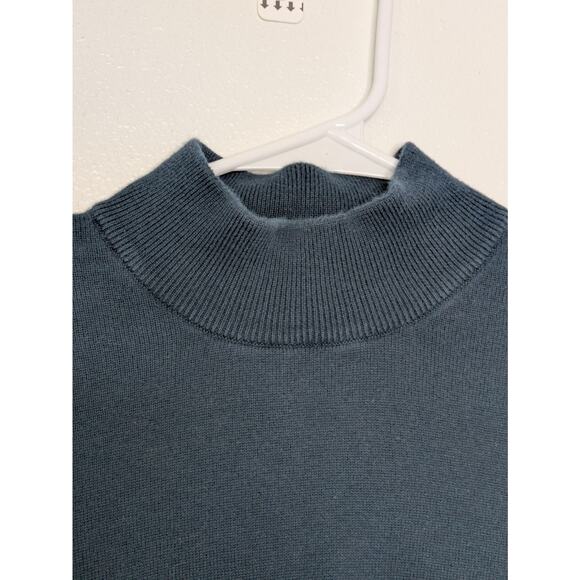 Eddie Bauer Vintage Mens Sweater Size Medium Long Sleeve Navy Cotton Crew-Neck - Picture 6 of 9